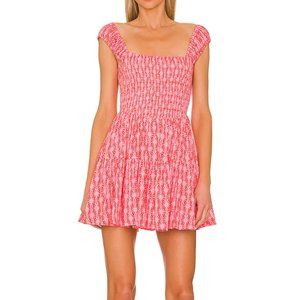 Free People | Sweet Annie Mini Dress | Pink and Red Combo | Size S